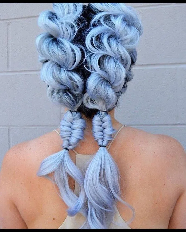 Sky Blue Hair Color