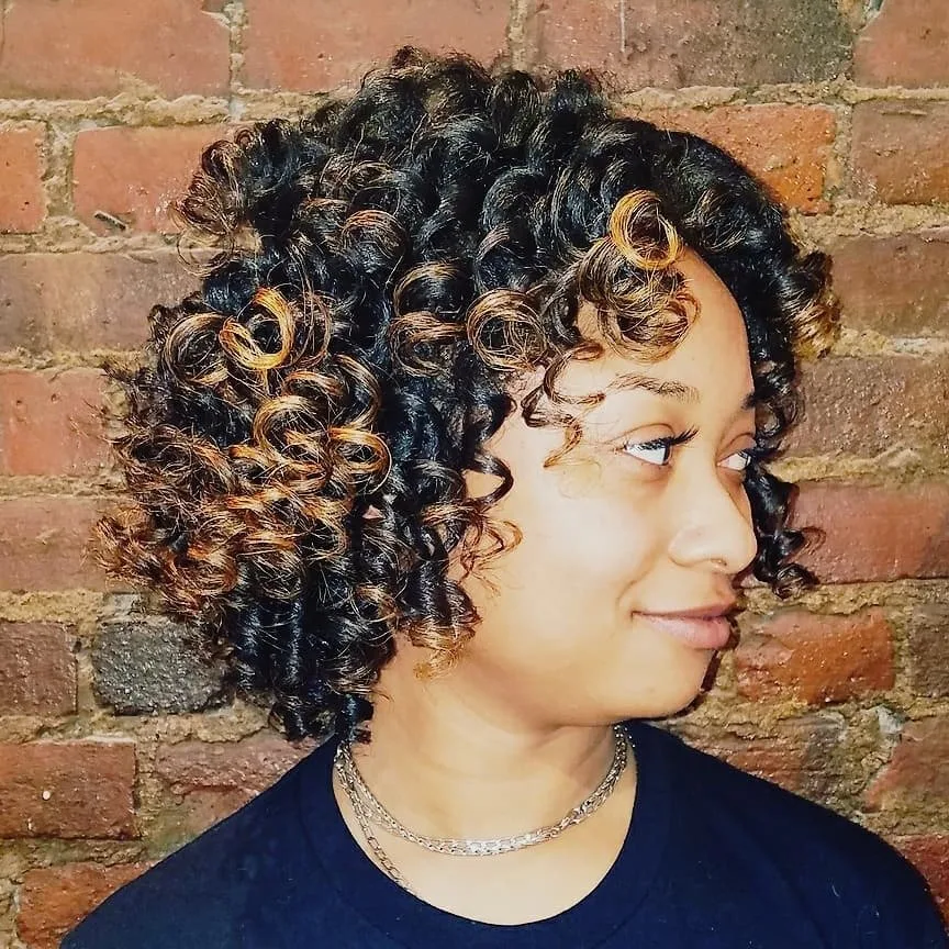 Natural Sporadic Highlights Hair Color