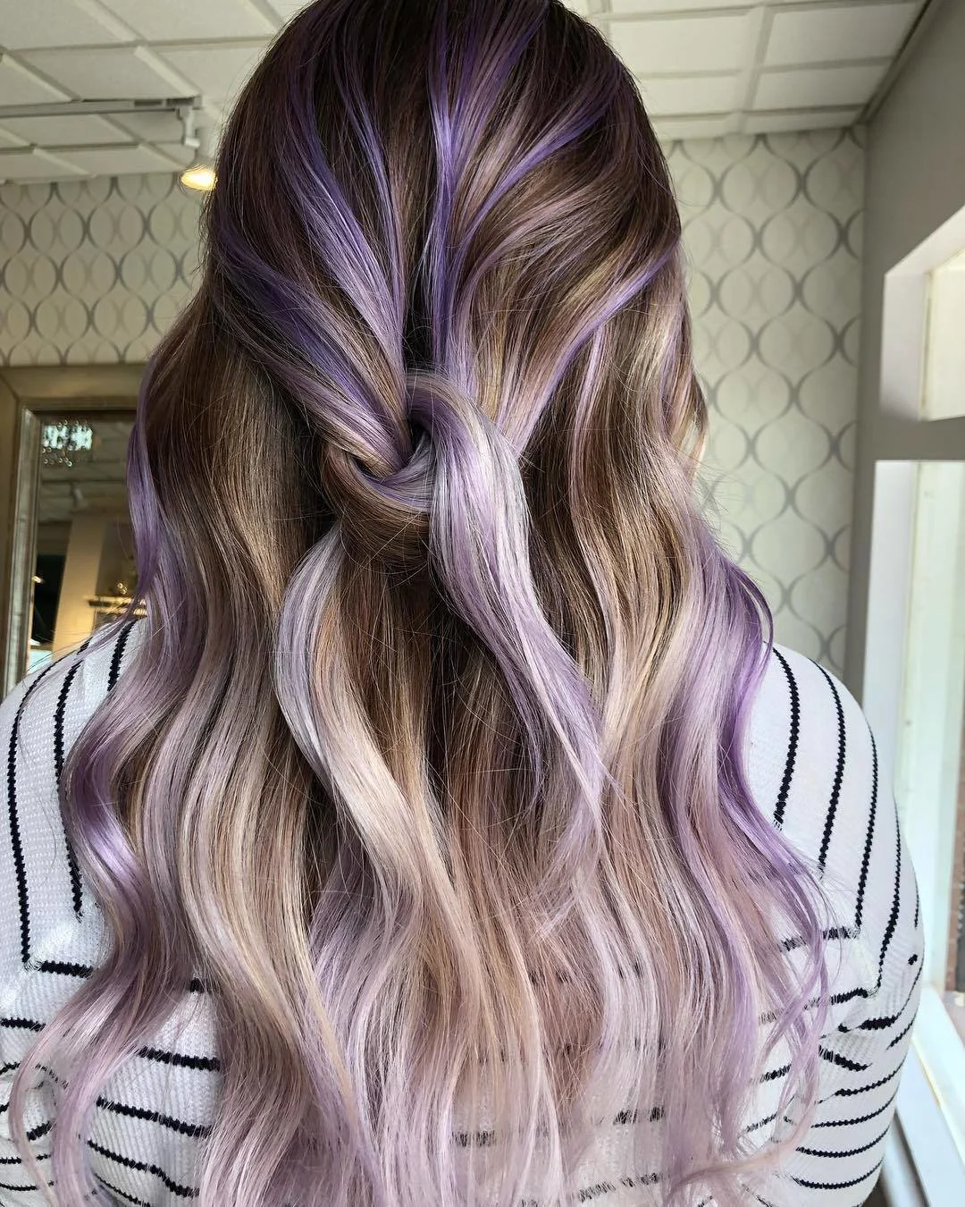 Painted Lilac Hair Color