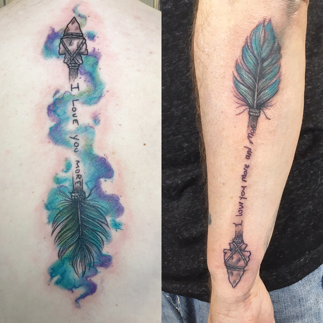 Arrow Father-Daughter Tattoos