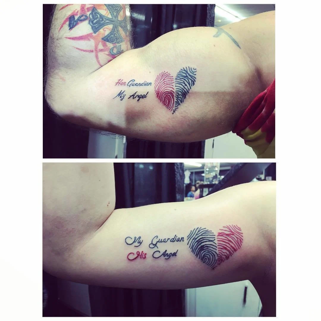 Thumbprint Father-Daughter Tattoos