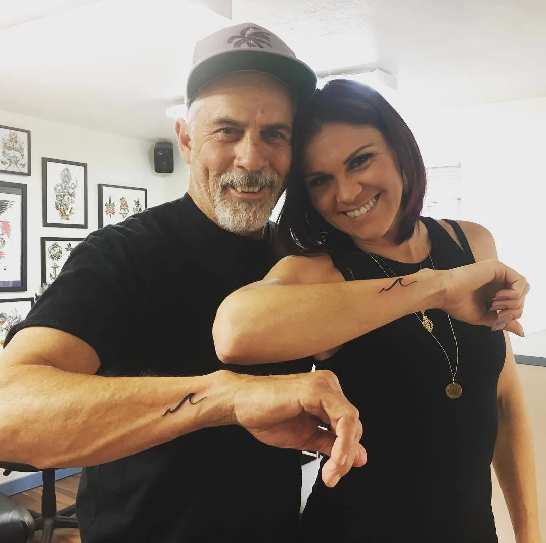 Wave Father-Daughter Tattoos