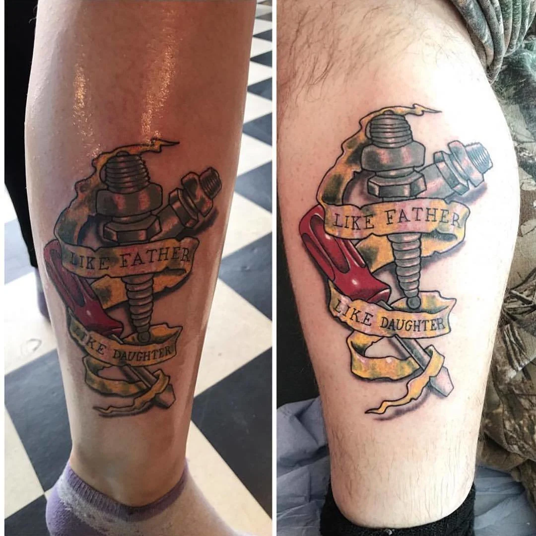 Tools Father-Daughter Tattoo