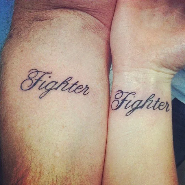 "Fighter" Father-Daughter Tattoo
