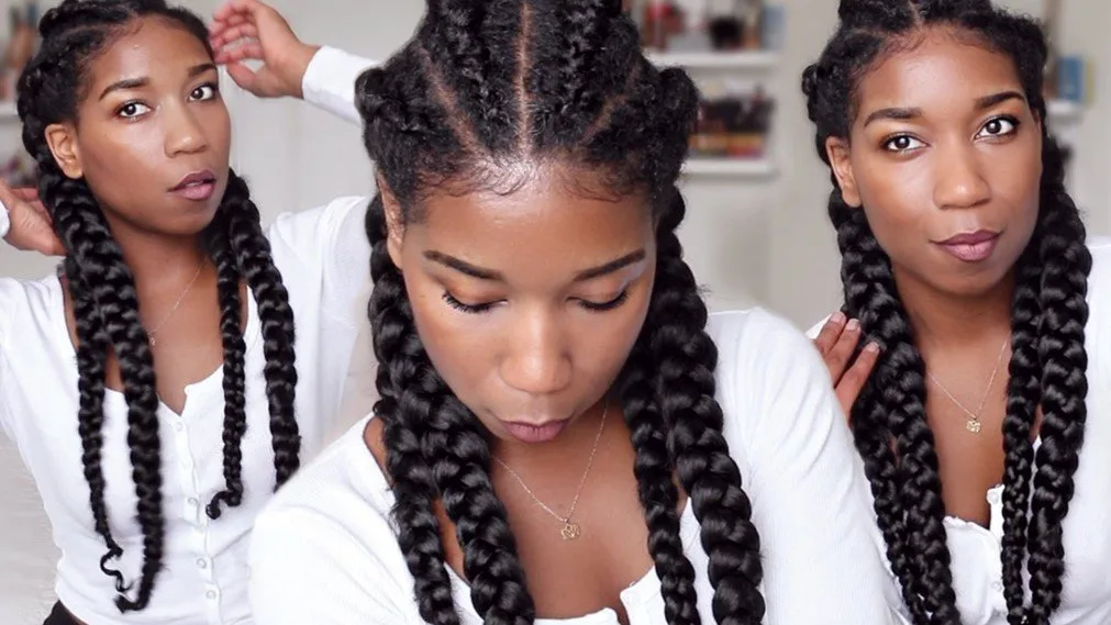 Long Cornrow Protective Style