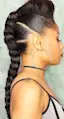 Three Pony Braided Mohawk Protective Style-placeholder