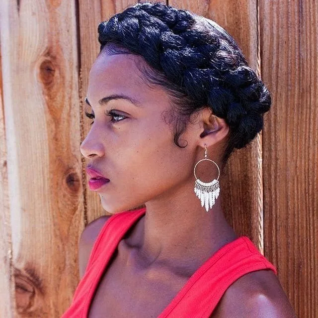 Double Halo Braid With Added Hair Protective Style