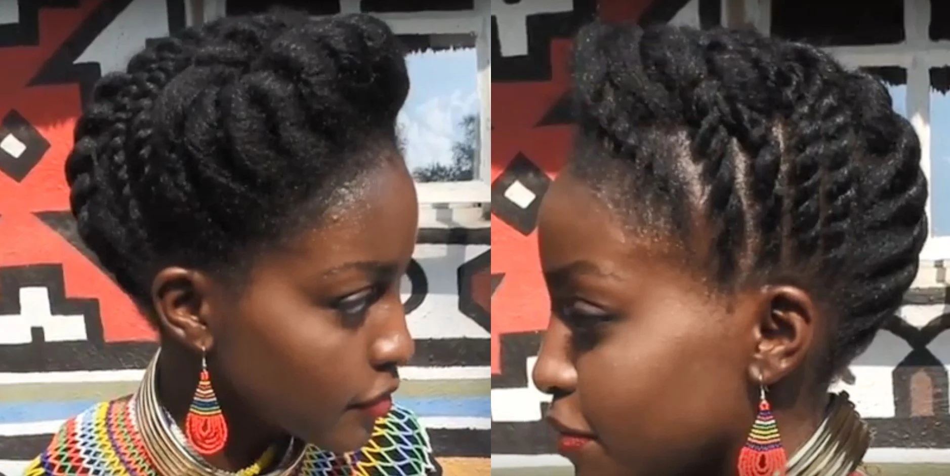 South African-Inspired Updo Protective Style