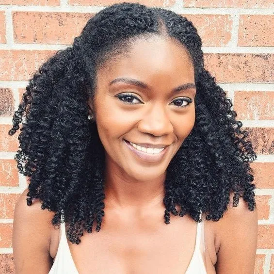 Clip-In Natural Hair Texture Extensions Protective Style