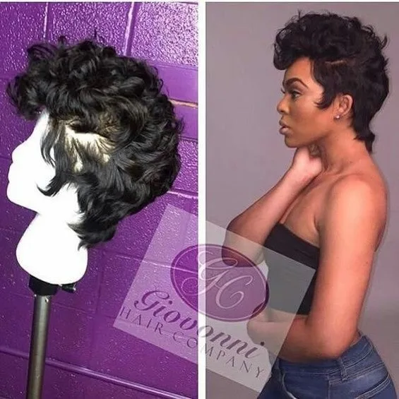 Pixie Cut, Full Lace Wig Protective Style