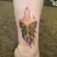 Rainbow Painted Butterfly Zodiac Tattoo-placeholder