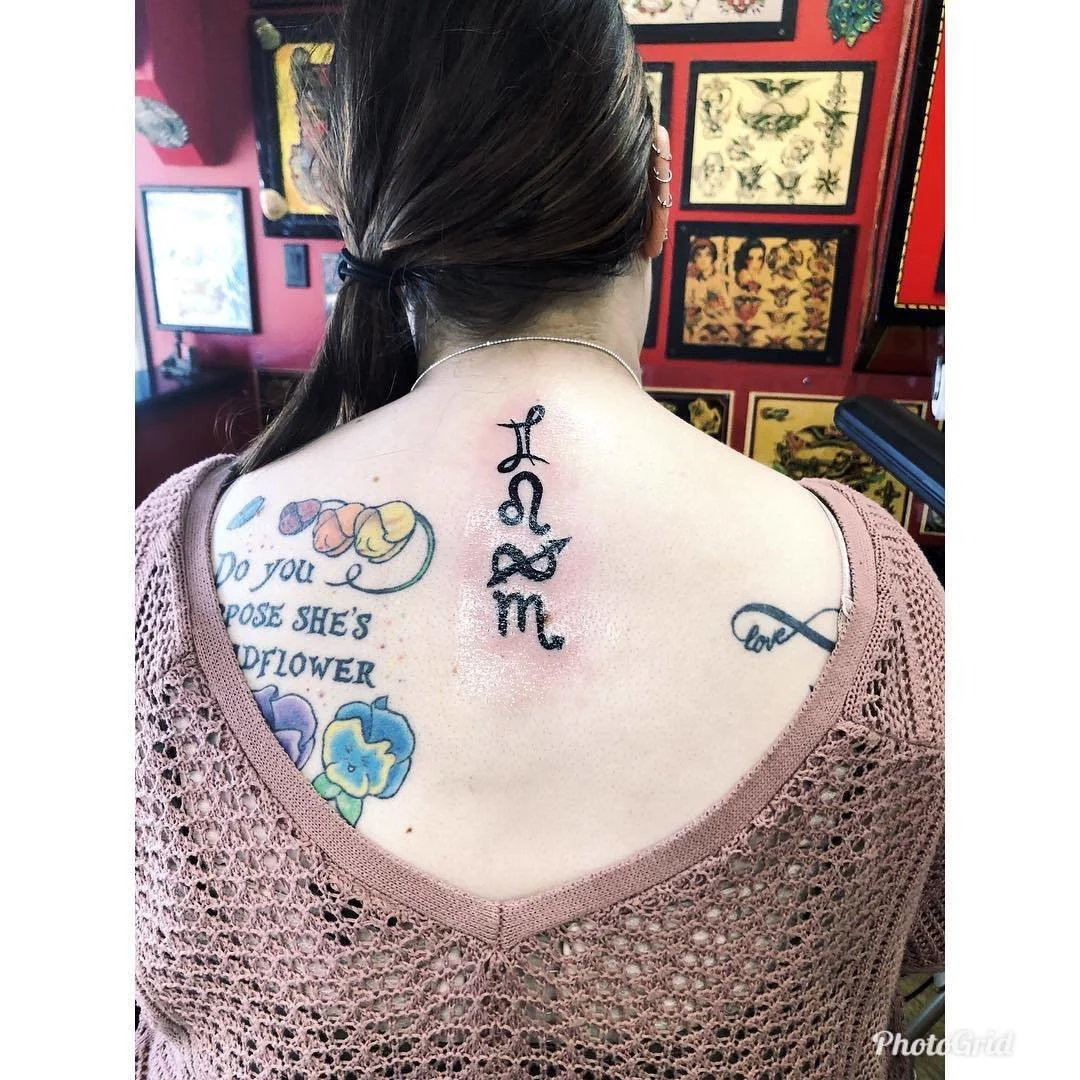 Family Symbols Zodiac Tattoo