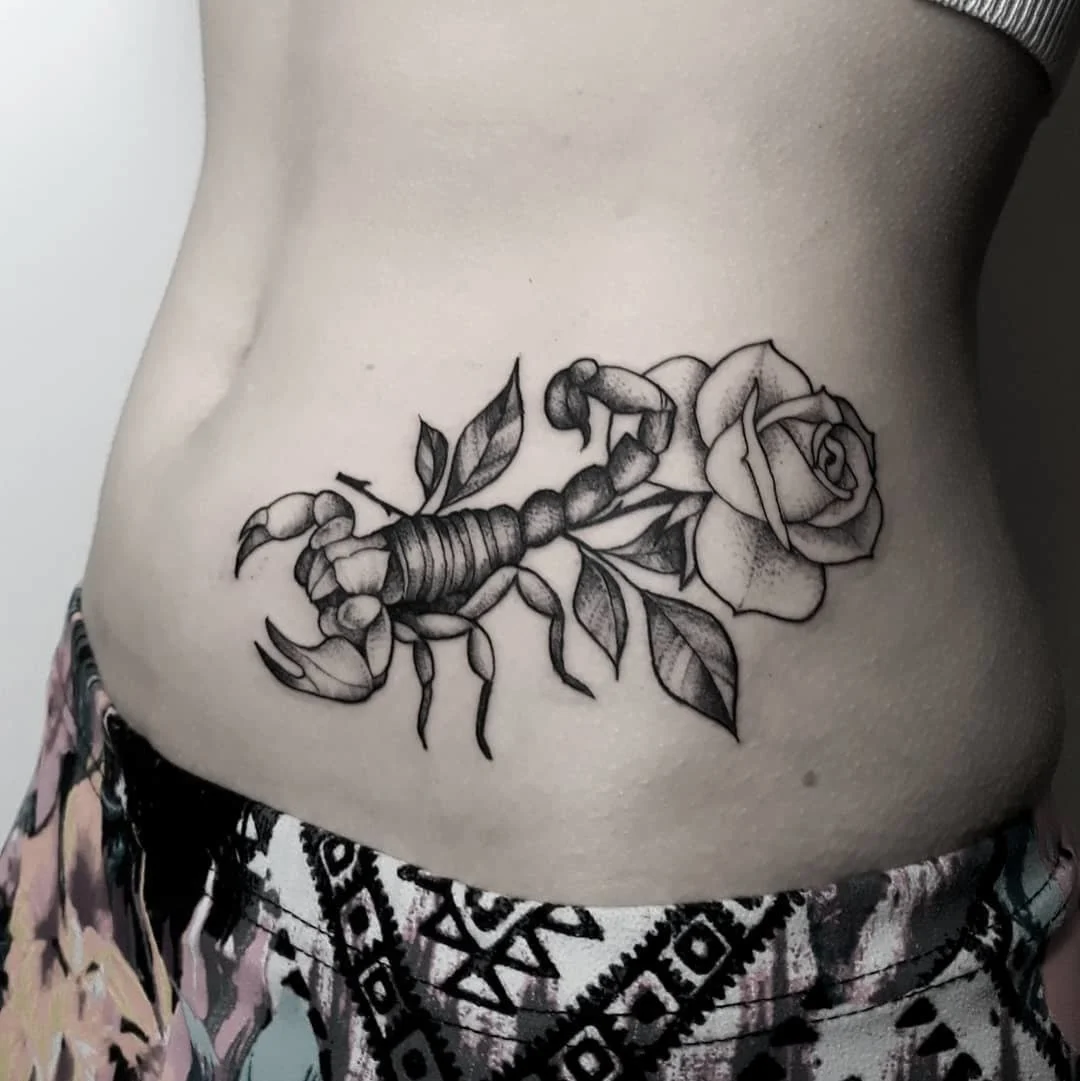 Elegant Scorpio Zodiac Tattoo
