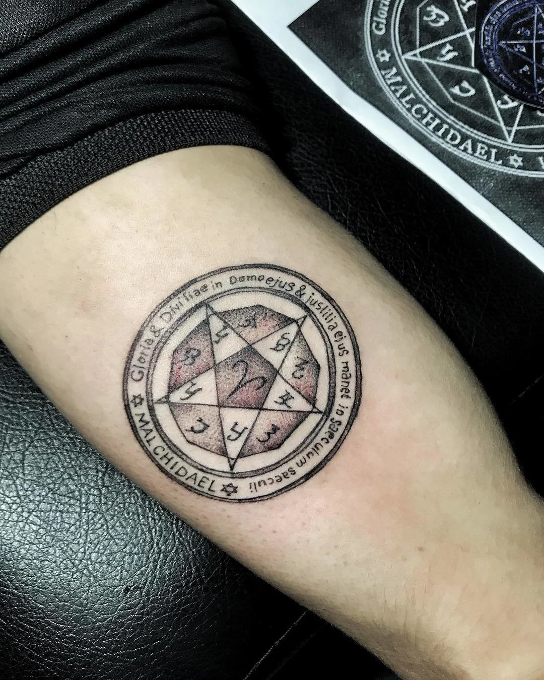 Aries Dotwork Zodiac Tattoo