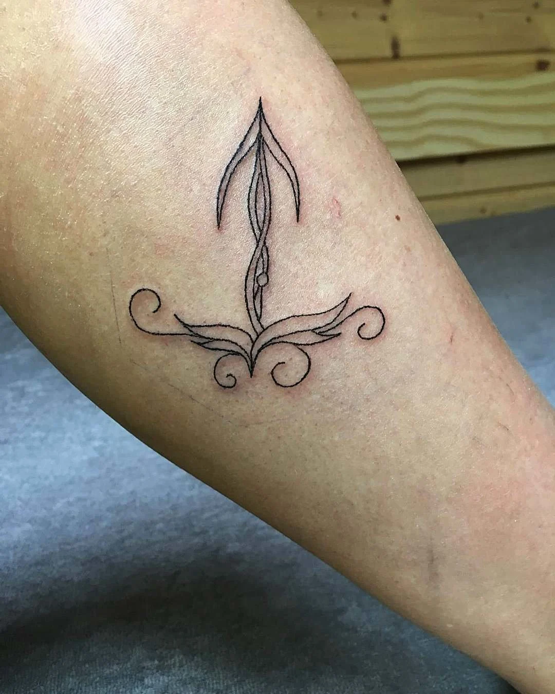 Thin Lined Zodiac Tattoo