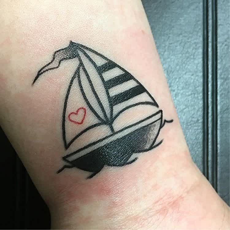 Sailboat First Tattoo