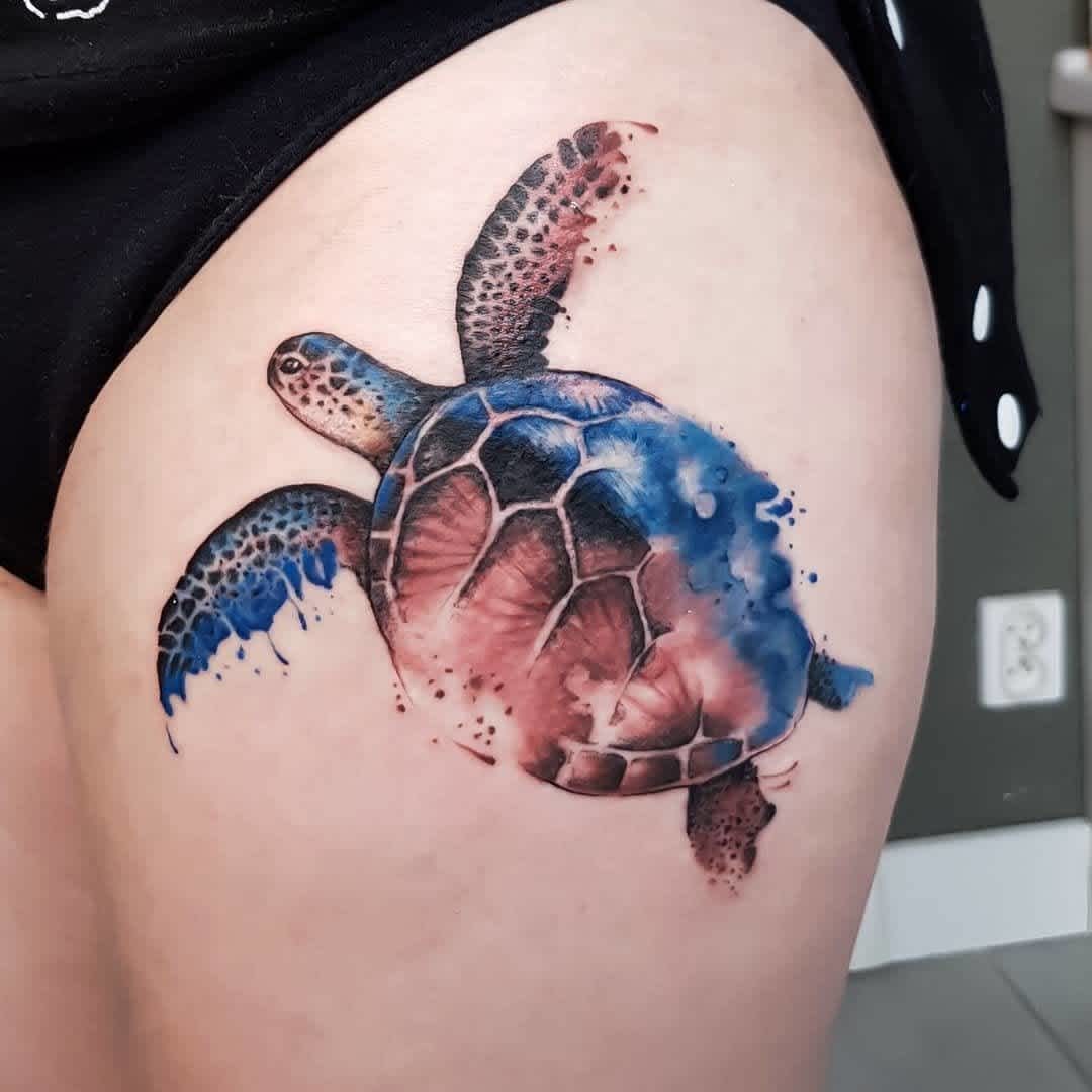 Turtle First Tattoo
