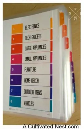 Organize Receipts & Manuals