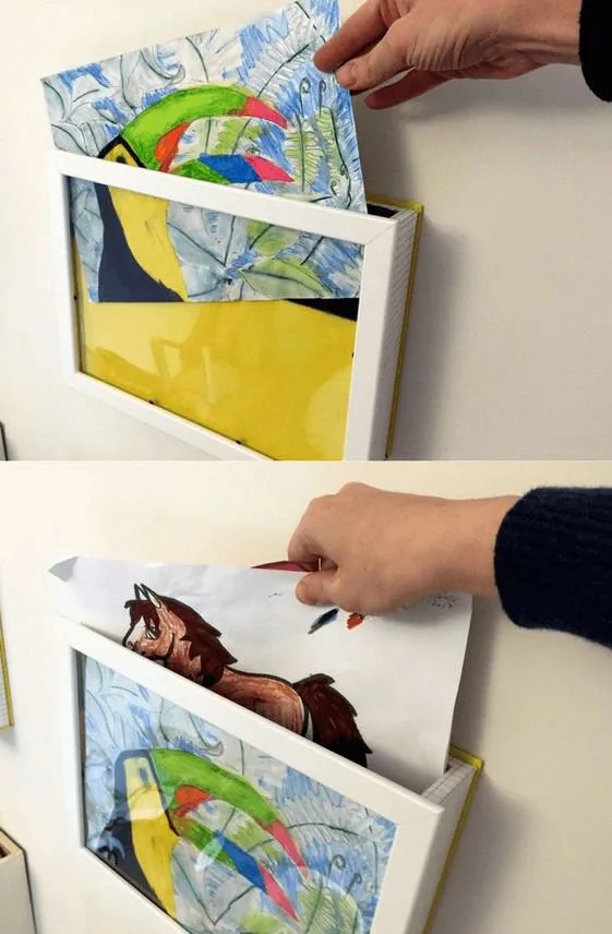 Build Kid Art Display Boxes