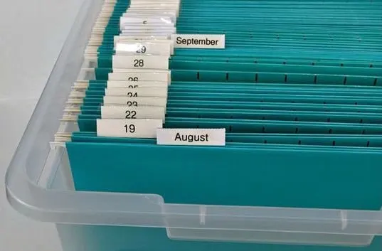 Try a 'Tickler File'