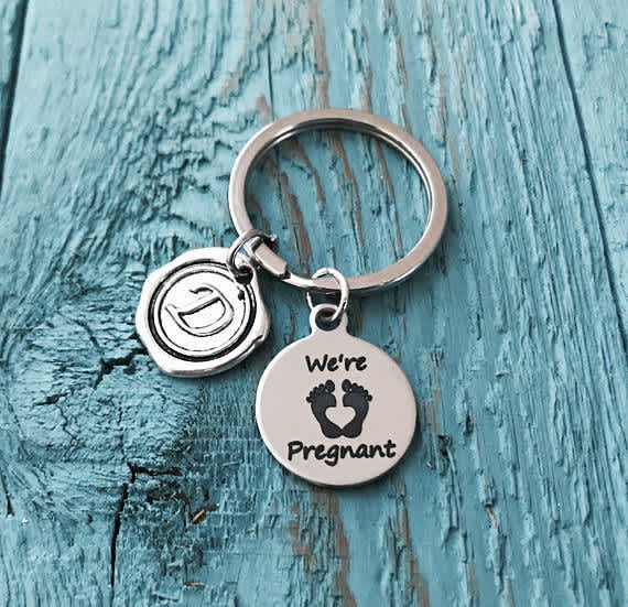 Keychain Husband Pregnancy Reveal