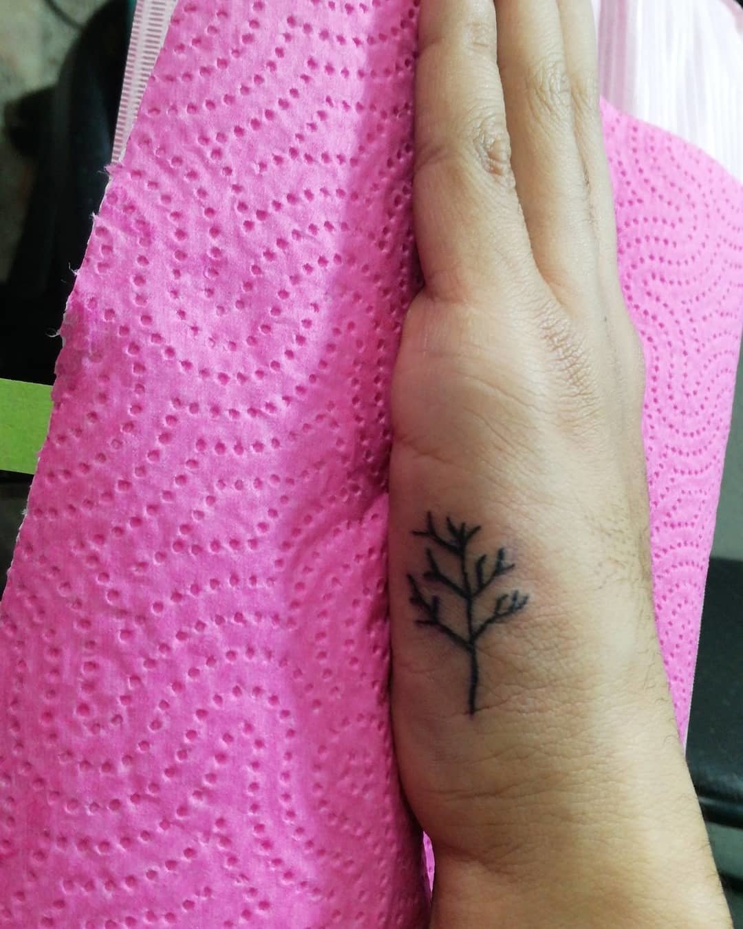 Tree Small Hand Tattoo