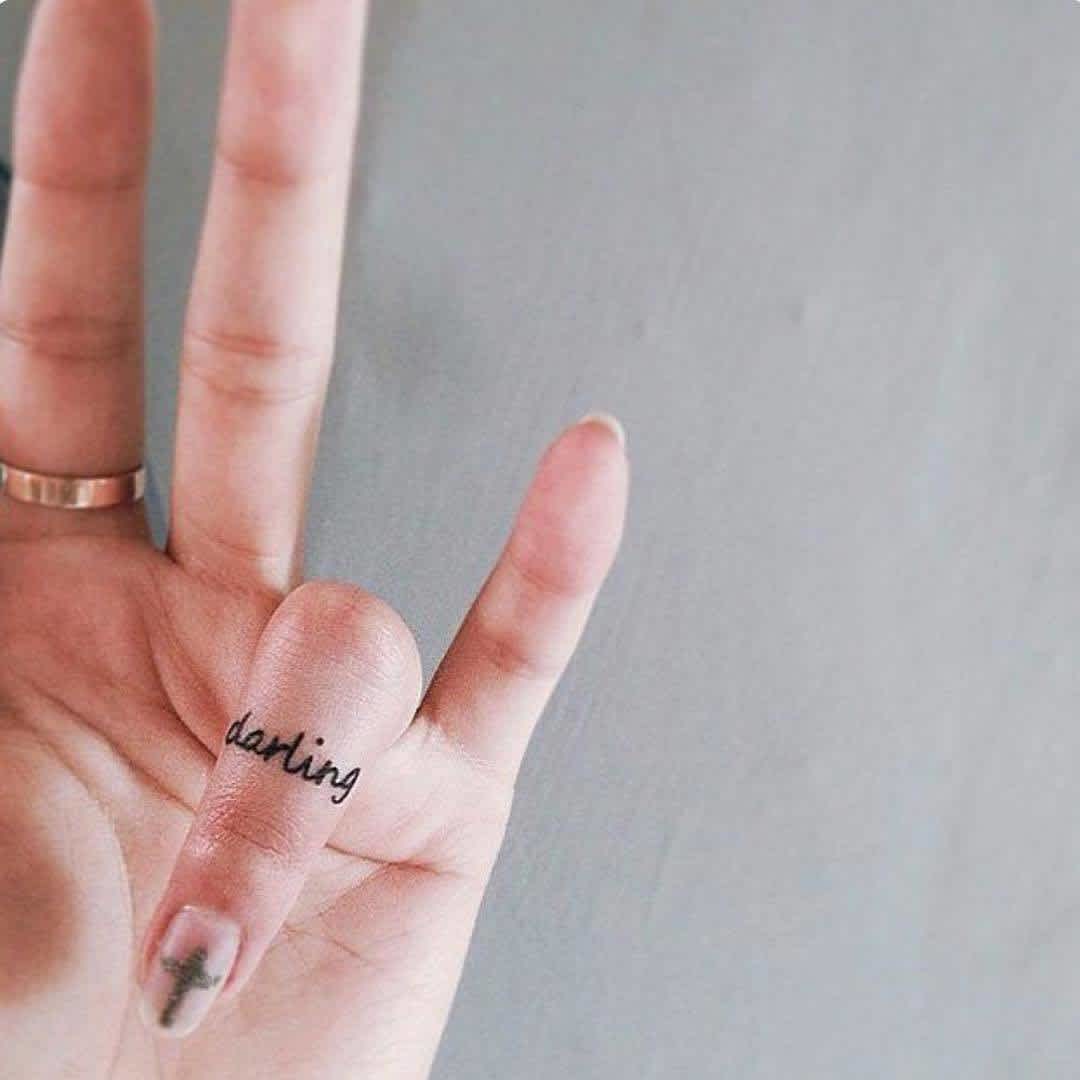 "Darling" Small Hand Tattoo "Darling" Small Hand Tattoo