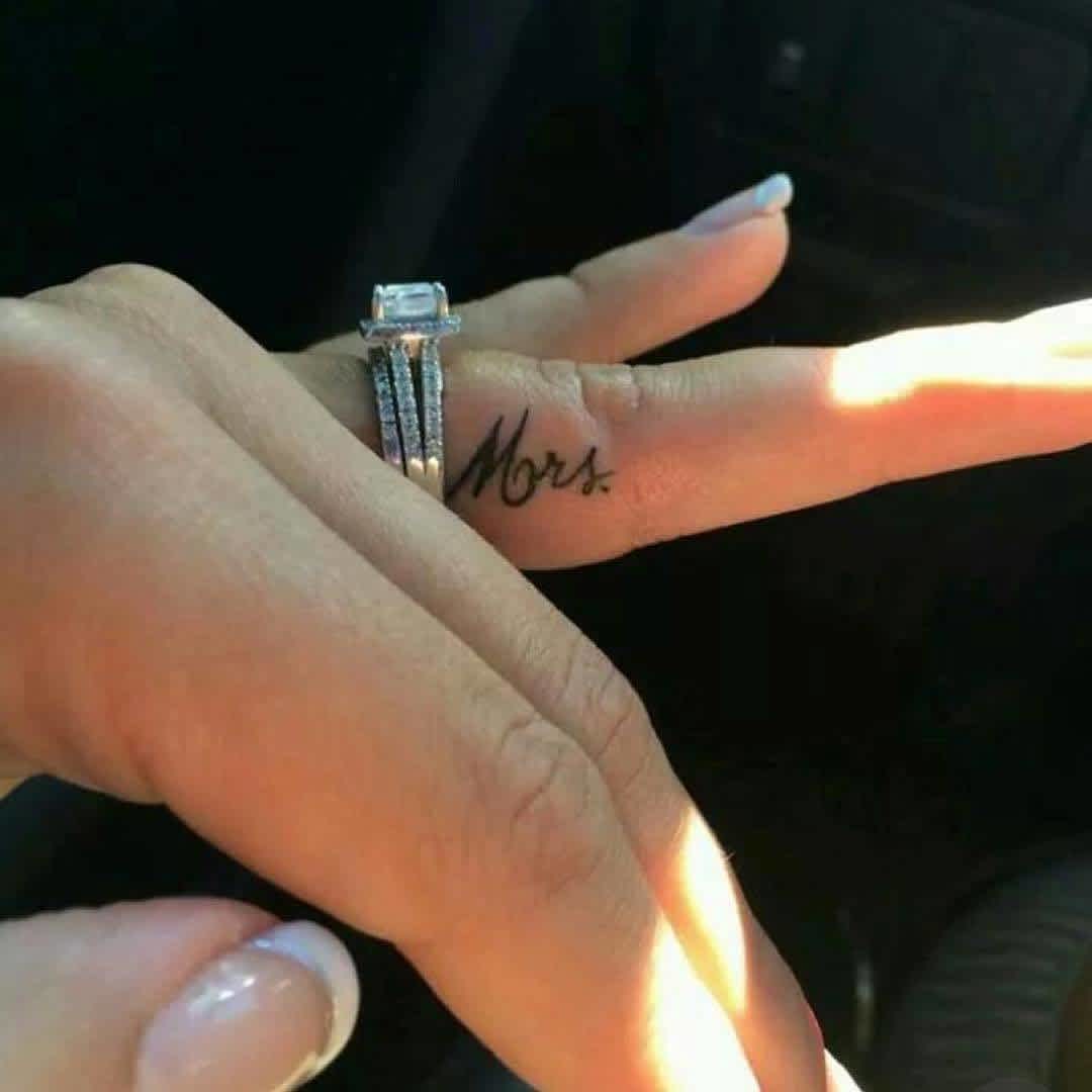 "Mrs." Small Hand Tattoo "Mrs." Small Hand Tattoo