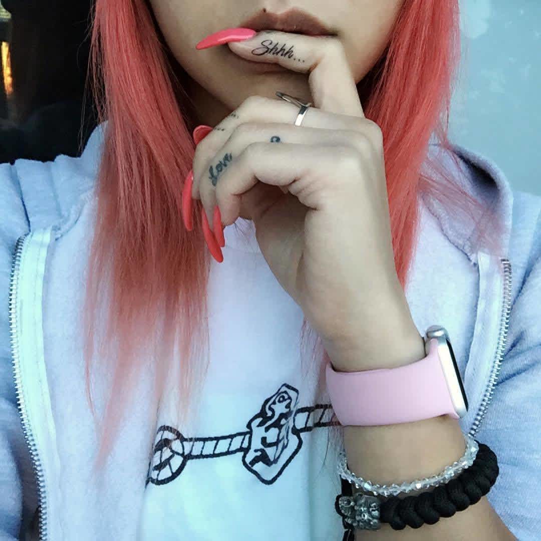 "Shhh" Small Hand Tattoo "Shhh" Small Hand Tattoo