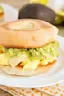 Guacamole and Pepper Jack Breakfast Bagels-placeholder