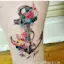 Anchor Vintage Flower Tattoo-placeholder