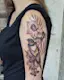 Birdie Vintage Flower Tattoo-placeholder