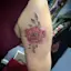Upper Arm Vintage Flower Tattoo-placeholder