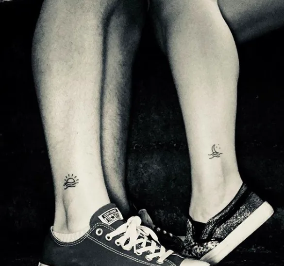Moon & Sun Couples' Tattoo