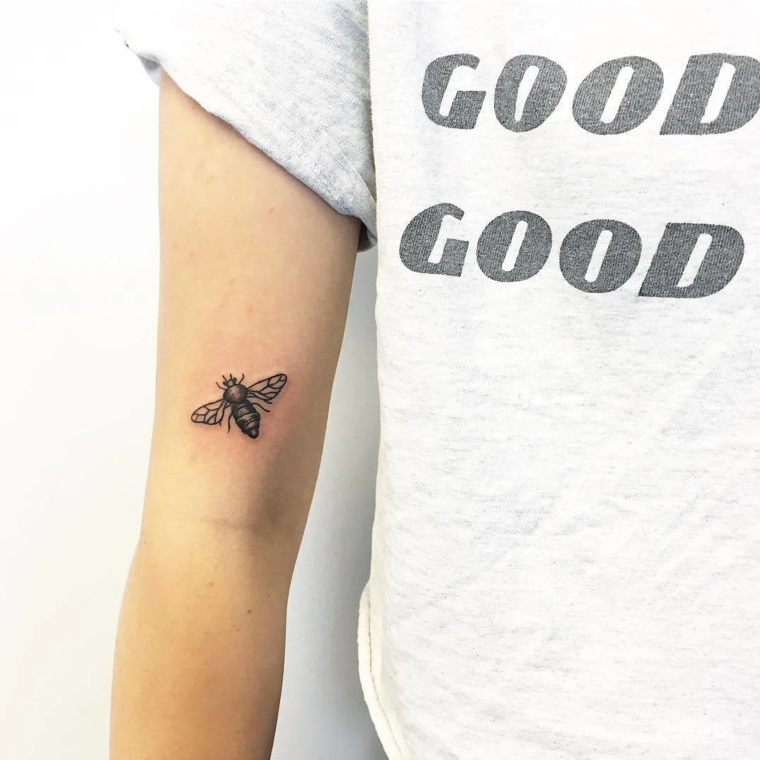Bee Small Arm Tattoo