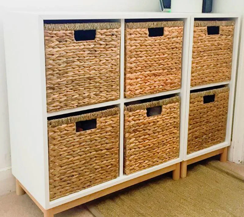 Keep Extra Stuff in Storage Baskets