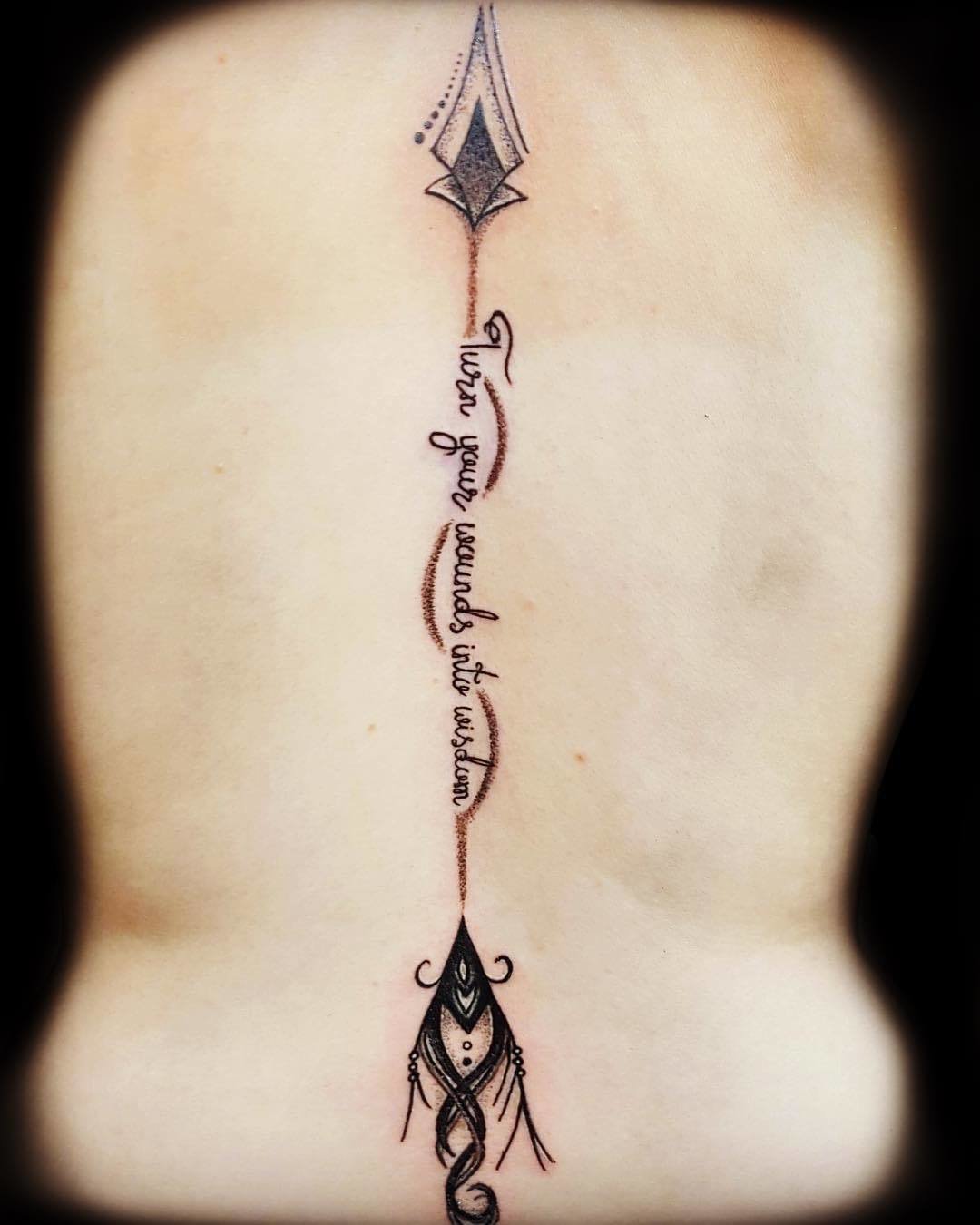 Hey guys Spine tat complete done by Mia Bacchi at Grave Tattoo  rtattoo