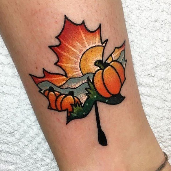 Tattoo tagged with small patriotic micro leaf hongdam tiny ankle  ifttt little nature maple leaf autumn four season illustrative  canada  inkedappcom