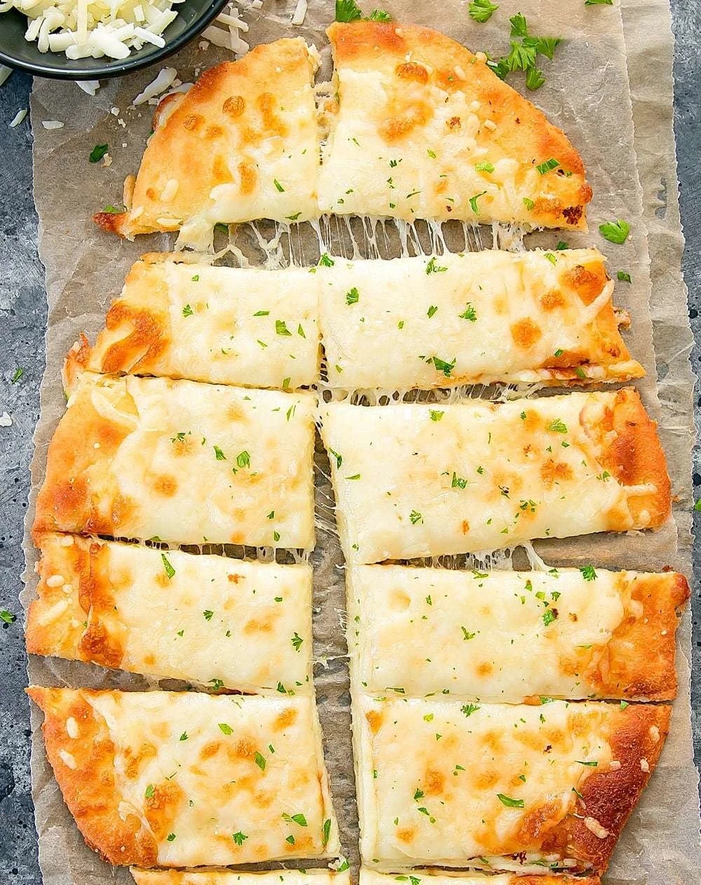 Cheesy Cauliflower Crust Breadsticks