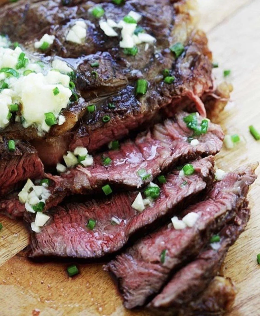 Garlic Chive Butter Steak
