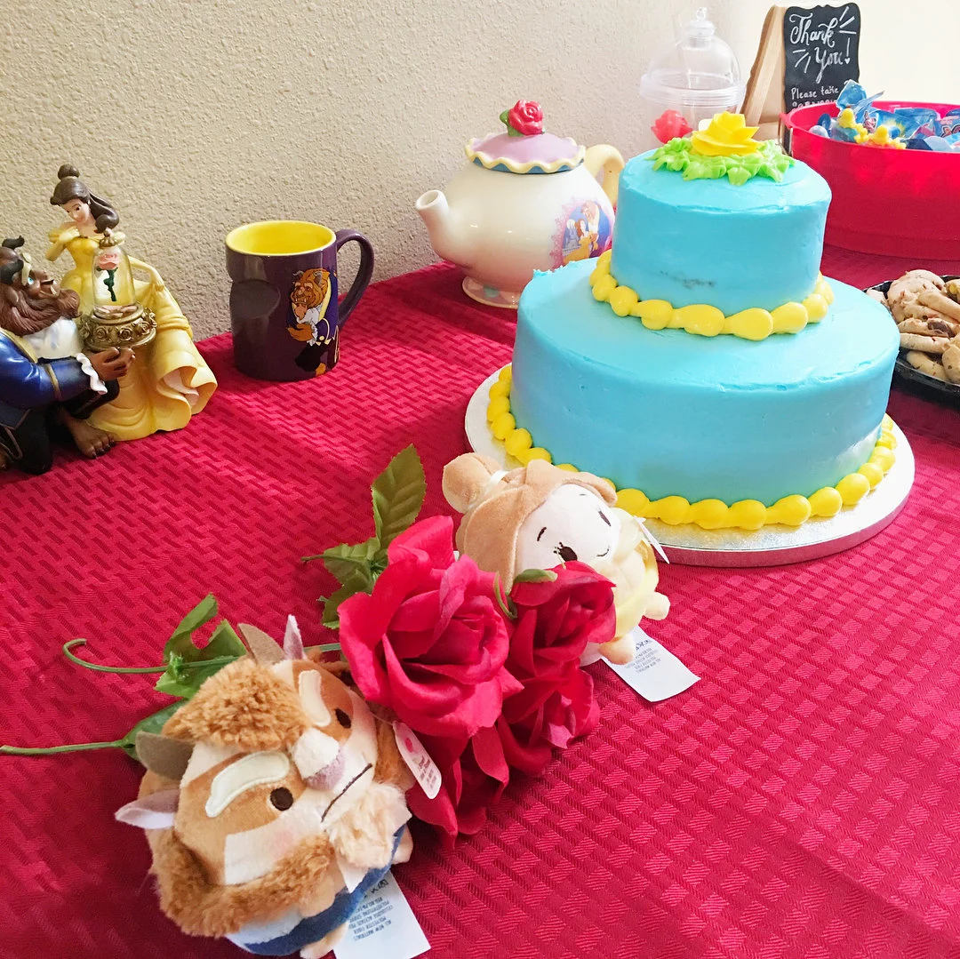'Beauty and the Beast' Cake Table