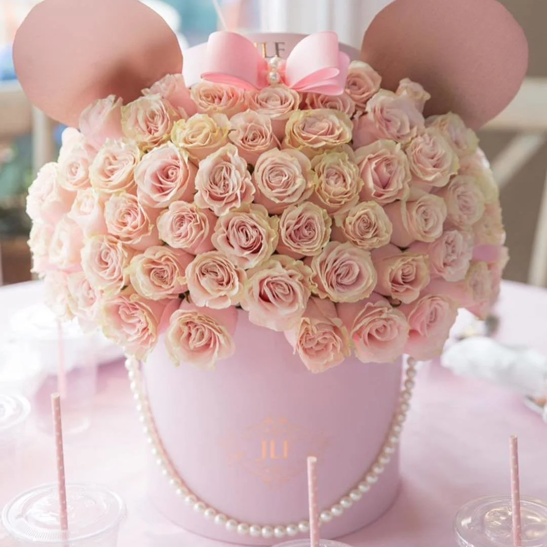Minnie Mouse Floral Centerpiece