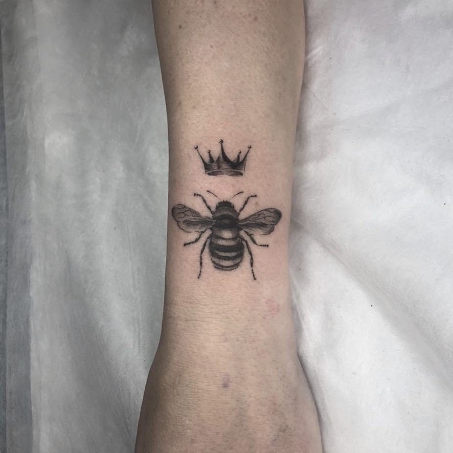 37 Honey Bee Tattoos With Mysterious Meanings  TattoosWin