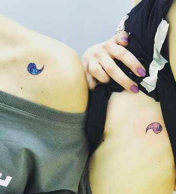 Tatuajes Galaxy Yin & Yang