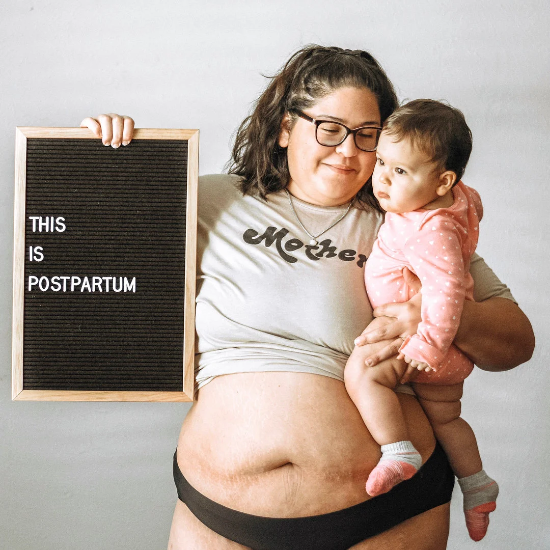 Meghan Boggs began the #this_is_postpartum tag, aimed at highlighting real postpartum bodies, out of the loneliness that comes with new motherhood.