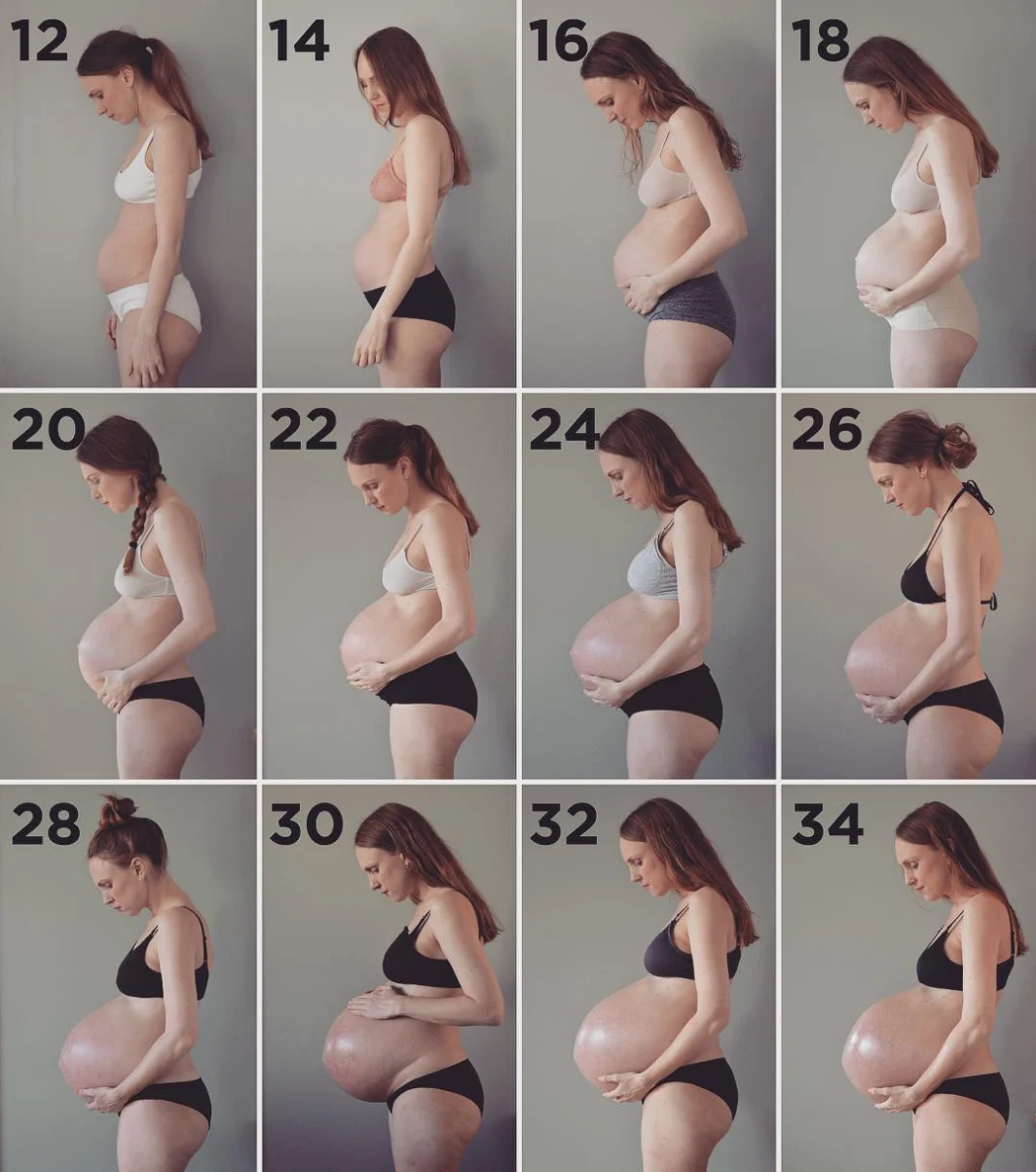 Maria used Instagram to document most of her pregnancy, and the progression of her baby bump is amazing to see.