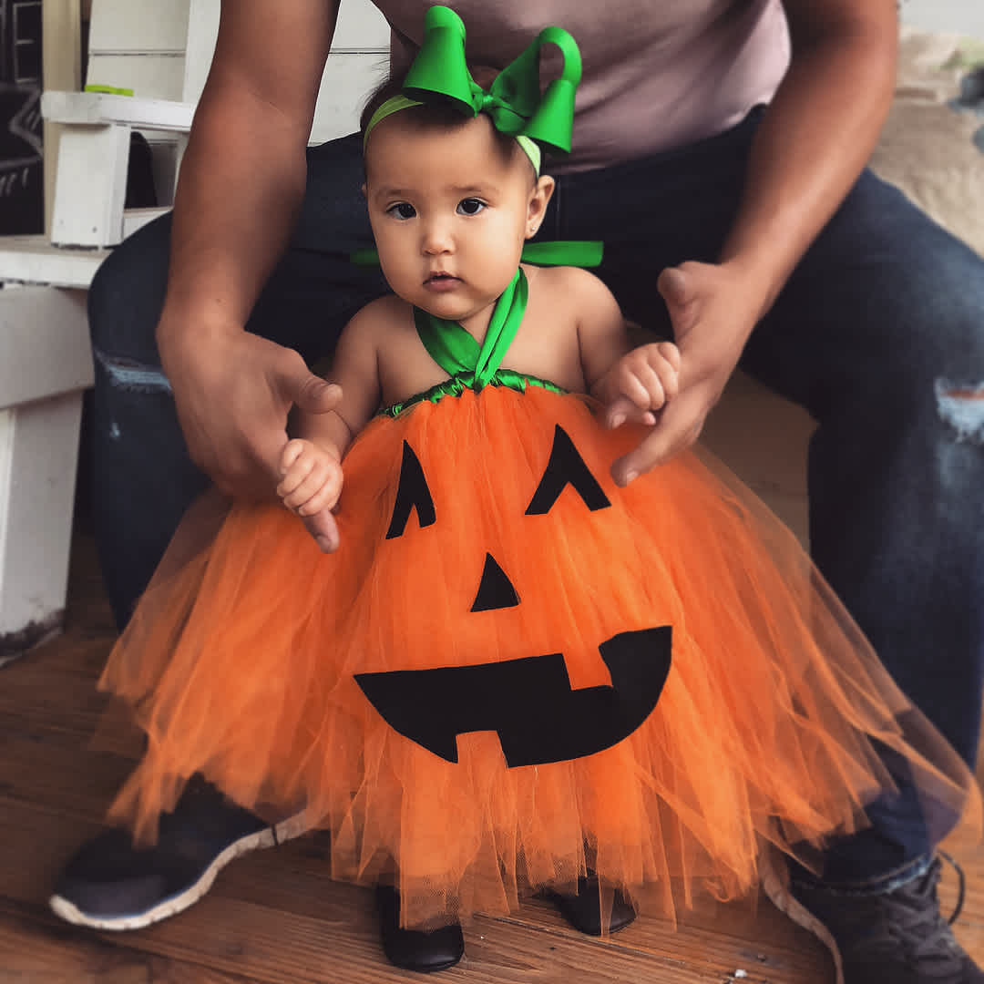 Pumpkin Baby Girl Halloween Costume