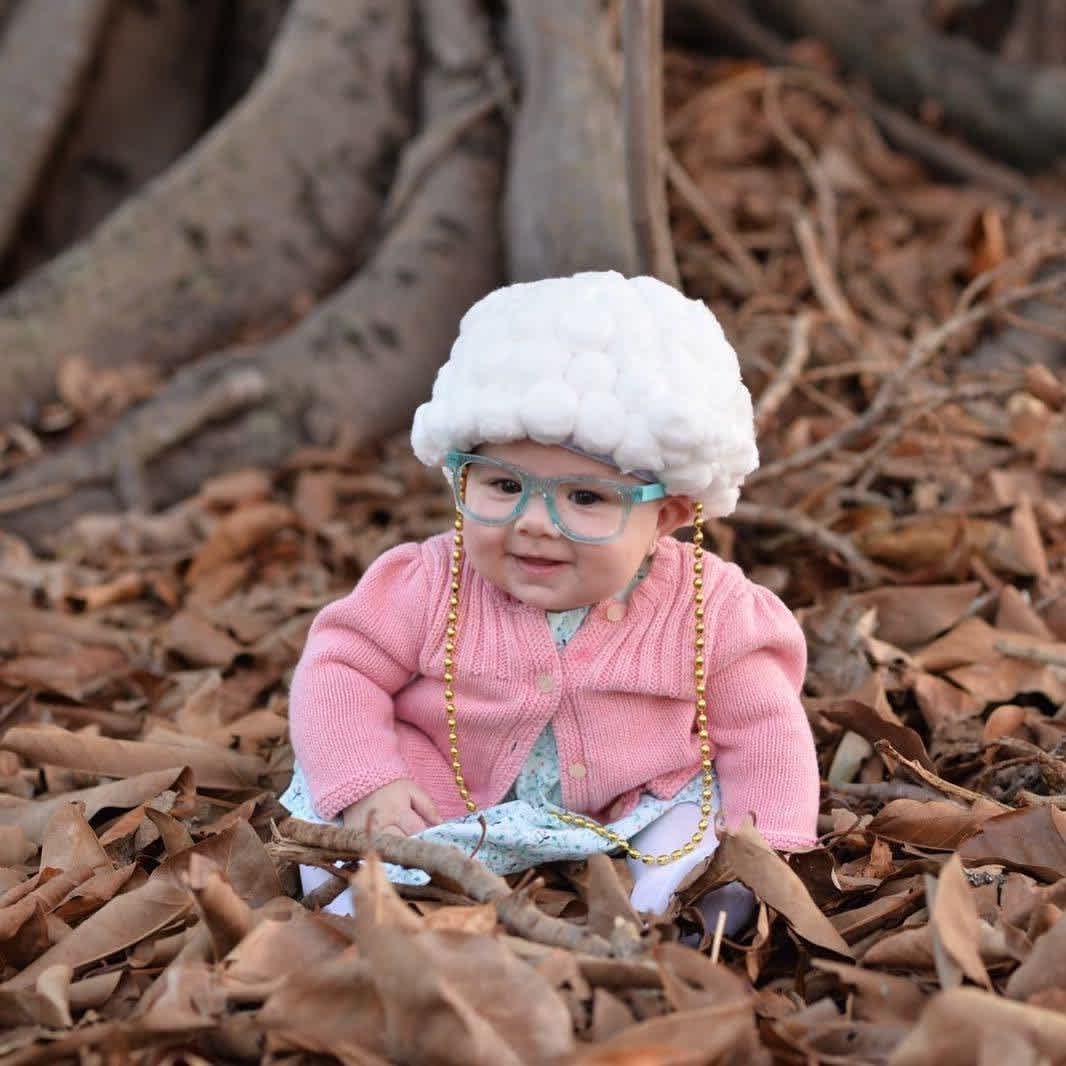Old Lady Baby Girl Costume