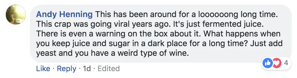 But others said it's no big deal -- just check your kid's juice before they drink it and move on with your day.