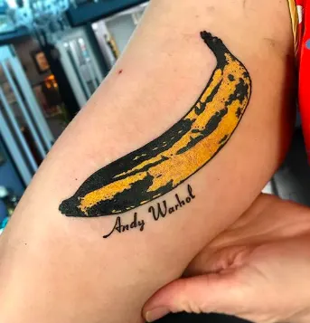Andy Warhol's Banana Tattoo